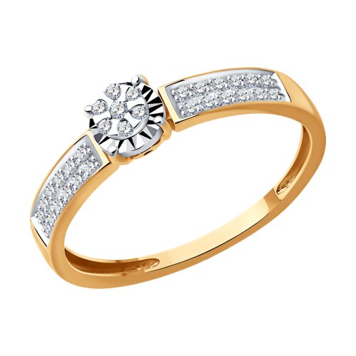 Кольцо помолвочное с бриллиантом SOKOLOV 1012555 №24 321