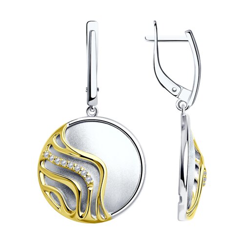 Серьги из серебра SOKOLOV 94-121-01687-1