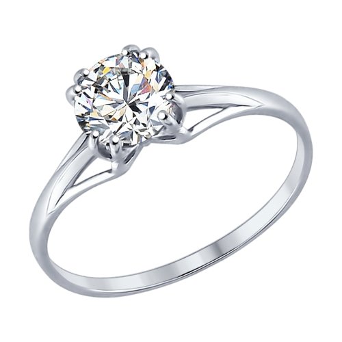 Кольцо помолвочное из серебра SOKOLOV 94012116