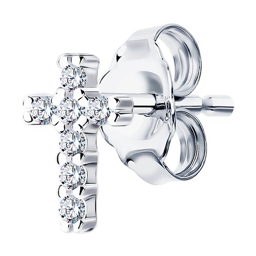 Серьга из серебра SOKOLOV 94170130