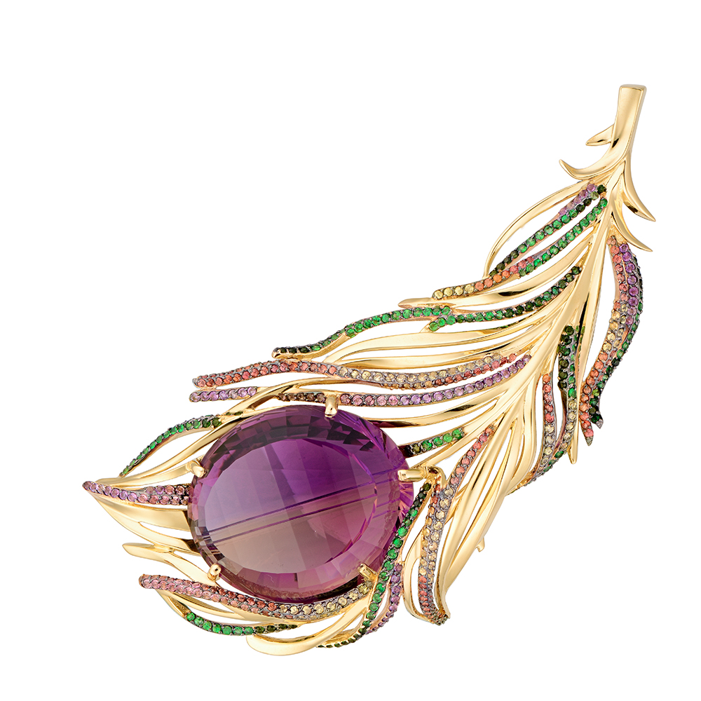 Брошь с бриллиантом АЛЕКСАНДРА 8060029