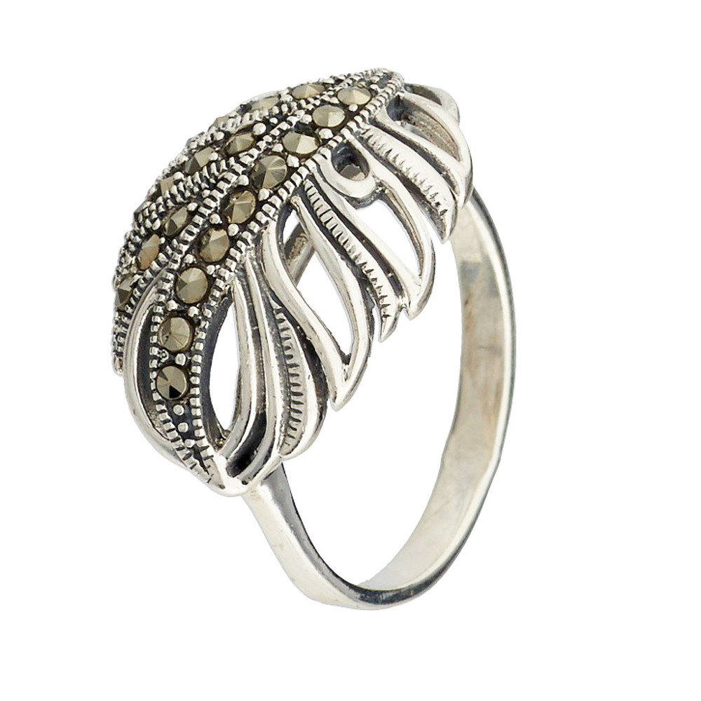 Кольцо из серебра Марказит HR1080