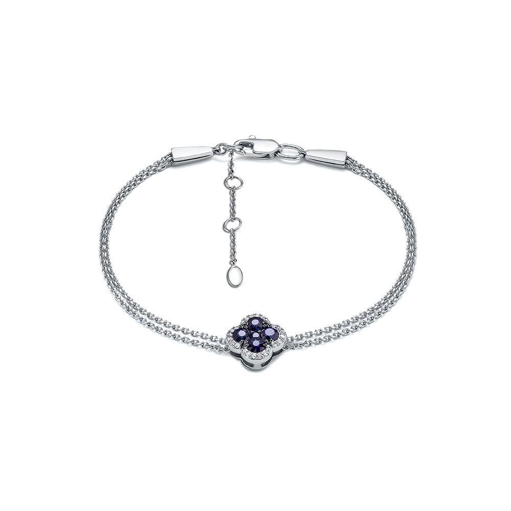 Браслет с бриллиантом 4-201-106Б-Сап