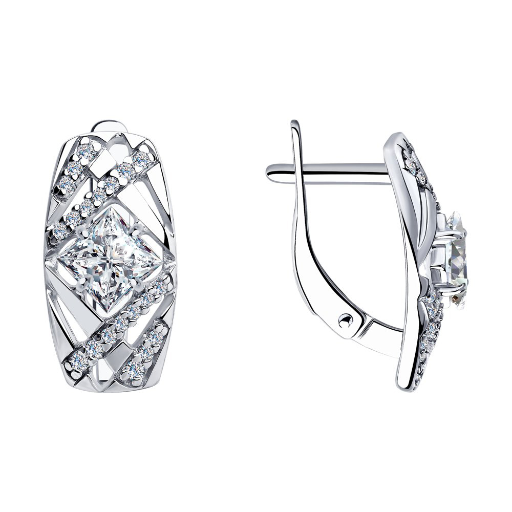 Серьги из серебра SOKOLOV 94023555