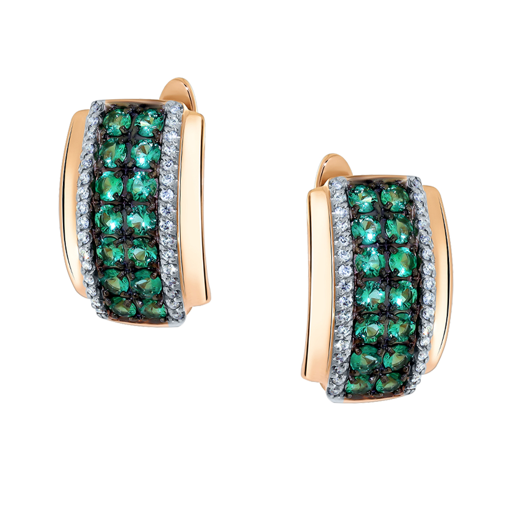 Серьги с бриллиантом АЛЕКСАНДРА 2021578 №23 7