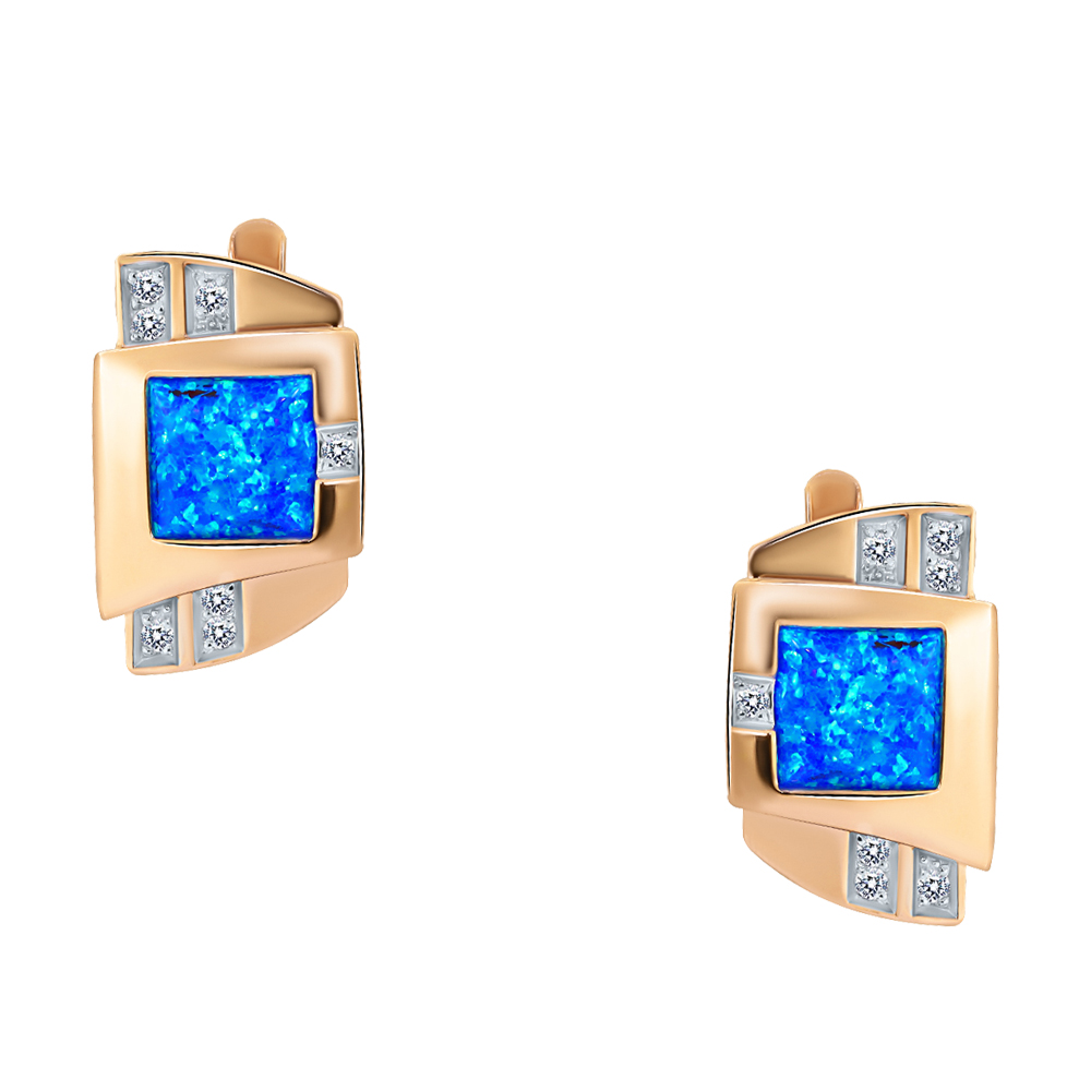 Серьги из золота АЛЕКСАНДРА кл3782а-15