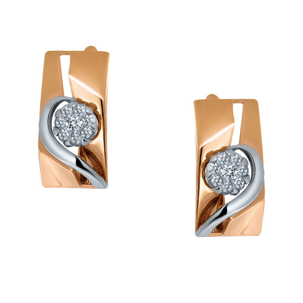 Серьги с бриллиантом АЛЕКСАНДРА 1022044 №23 6