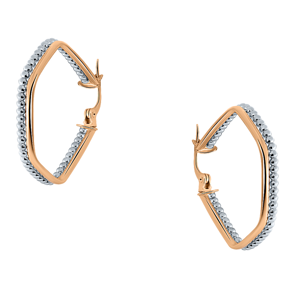 Серьги кольца из золота Атолл С2032/4
