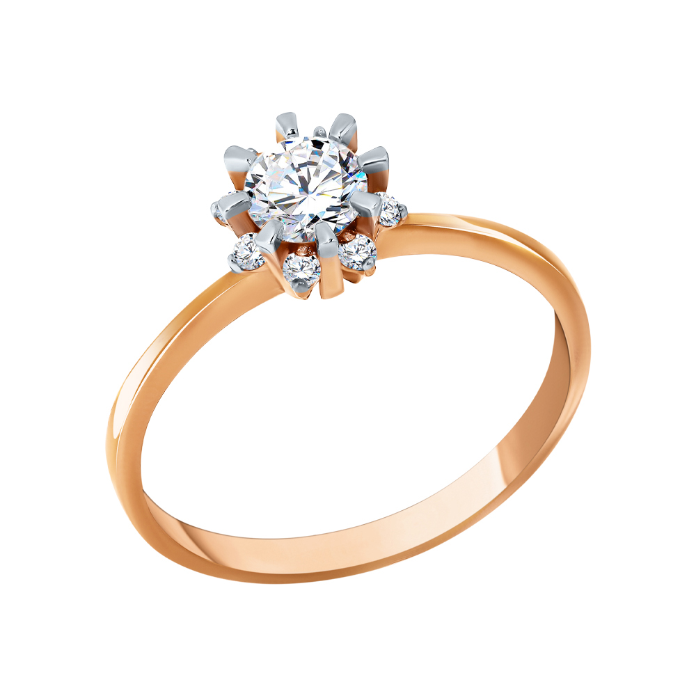 Кольцо из золота РОСТЗОЛОТО 2864