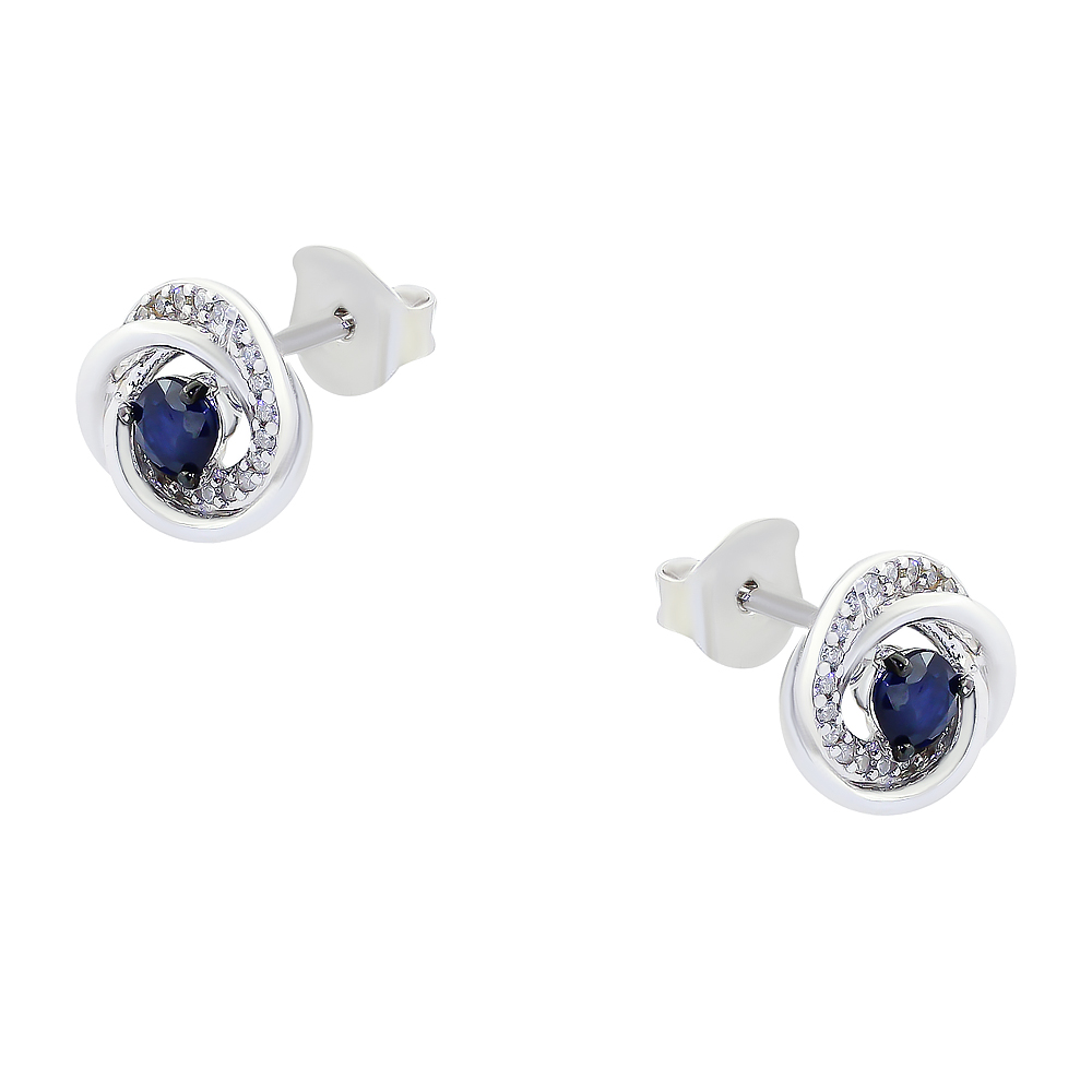 Серьги пуссеты из серебра INCRUA ETL-042-E-BS