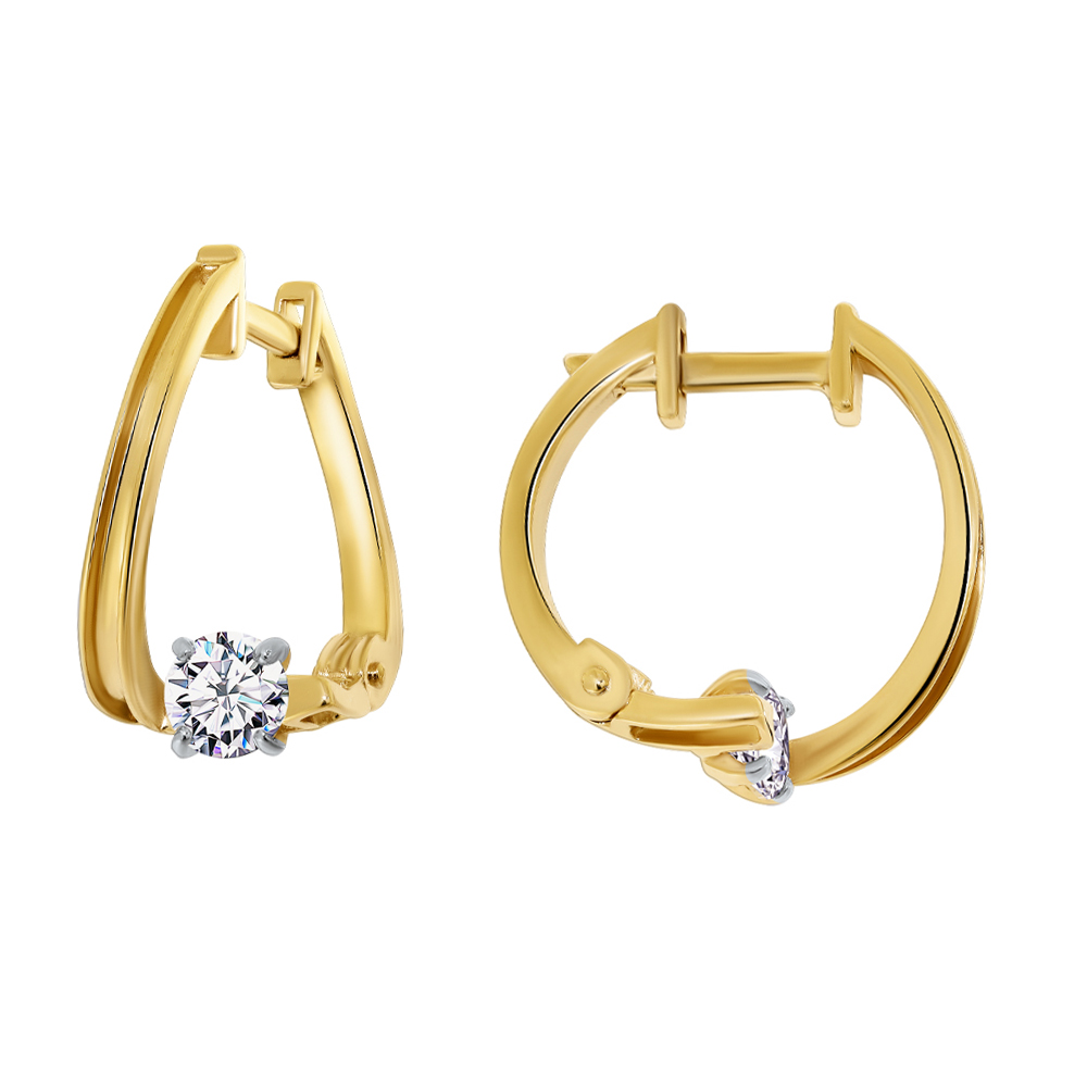 Серьги из золота АЛЕКСАНДРА с693-03