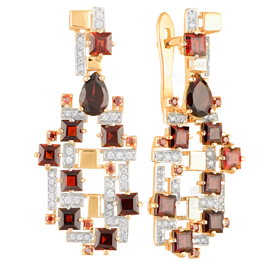 Серьги с бриллиантом АЛЕКСАНДРА КЛ-2217А