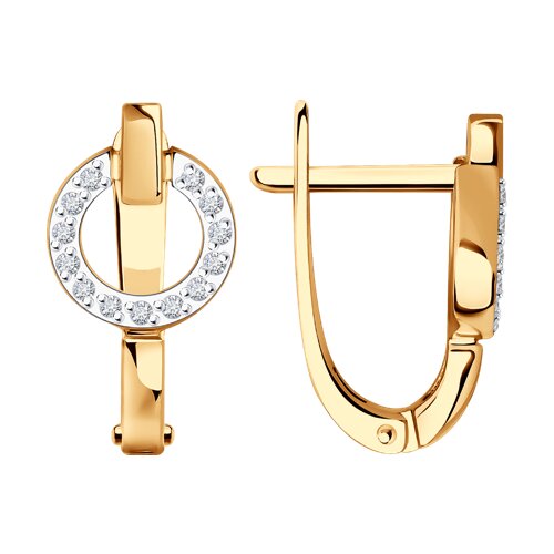 Серьги с бриллиантом SOKOLOV 1021916 №24 53