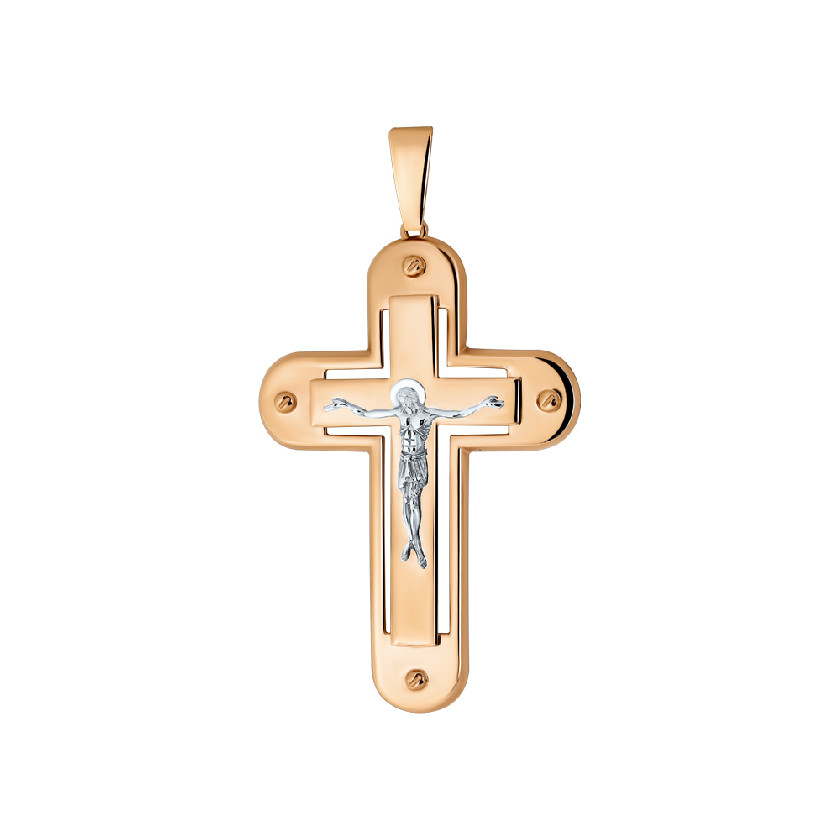 Подвеска крест из золота DEL'TA 080922