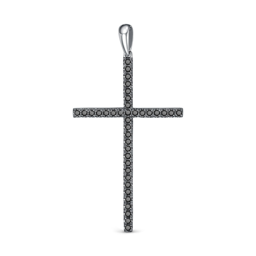 Подвеска крест с бриллиантом Rose Grace 3-486-106Б-Чбр