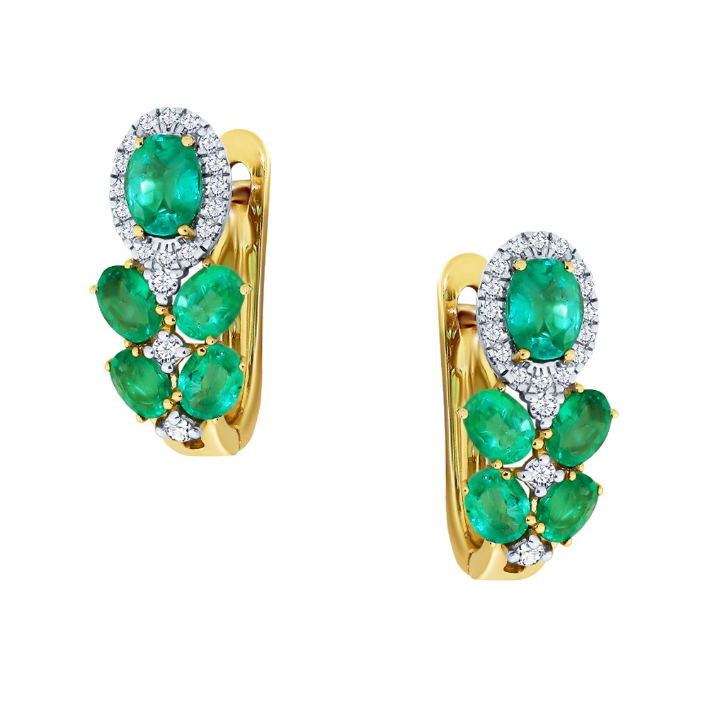 Серьги с бриллиантом SARGON E1067-2010