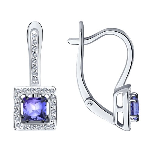 Серьги с бриллиантом SOKOLOV 6024195