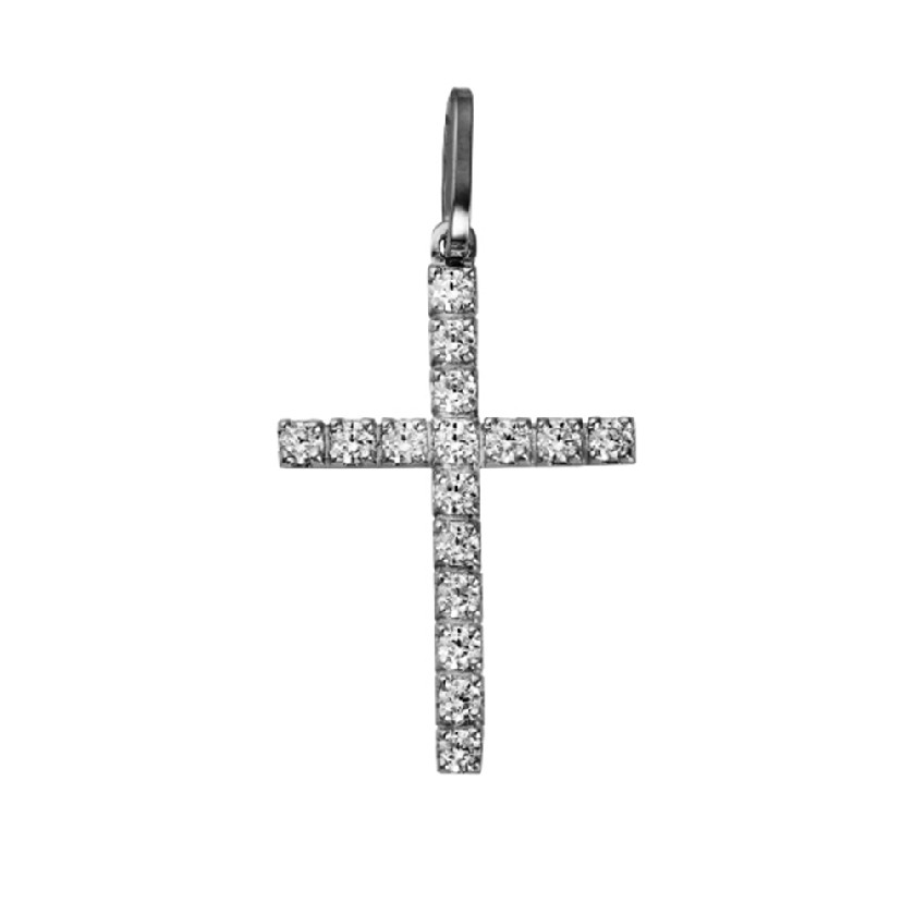 Подвеска крест из серебра Аврора 85001