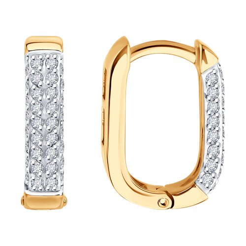 Серьги с бриллиантом SOKOLOV 1022320 №24 34