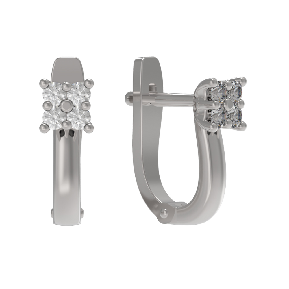 Серьги из серебра АРИНА 1038952-01110