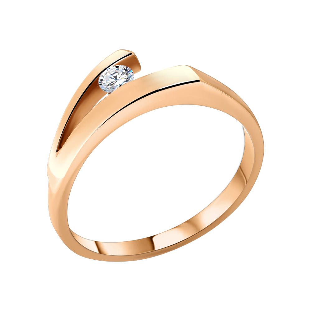 Кольцо с бриллиантом МЭЮЗ 03110