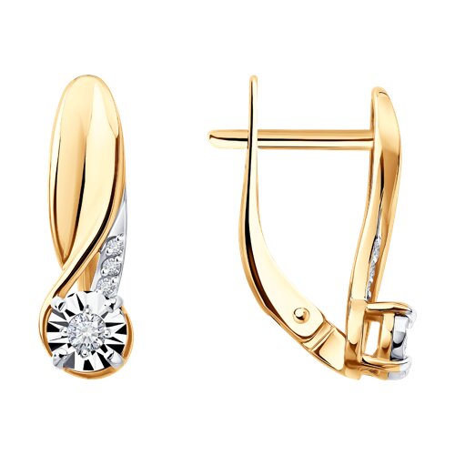 Серьги с бриллиантом SOKOLOV 51-220-02937-1 №25 40