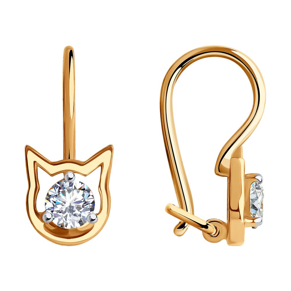 Серьги детские из золота SOKOLOV 0200011