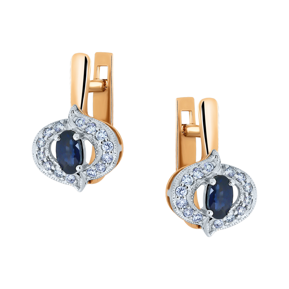 Серьги с бриллиантом Бриант ER2655S