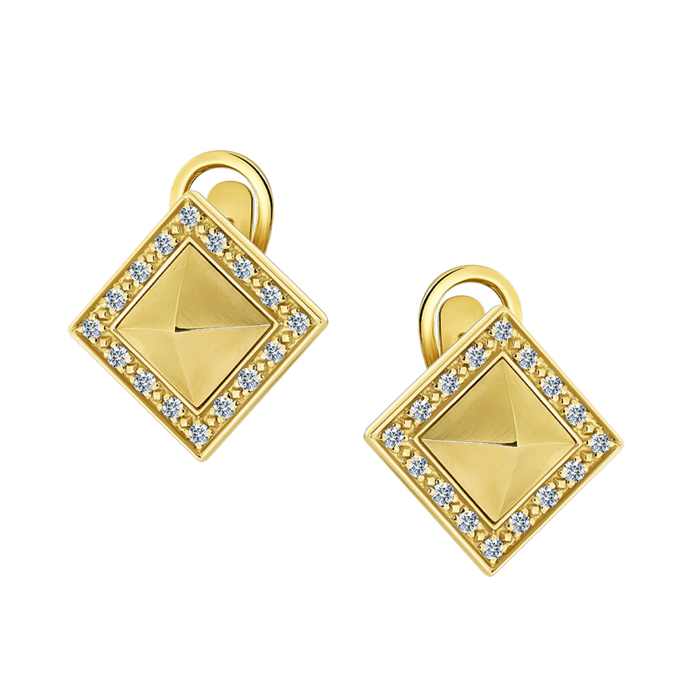 Серьги с бриллиантом МЭЮЗ 83996