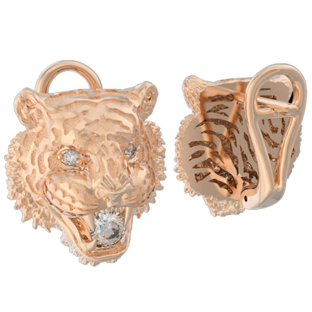 Серьги с бриллиантом Grant Jewelry 0601791