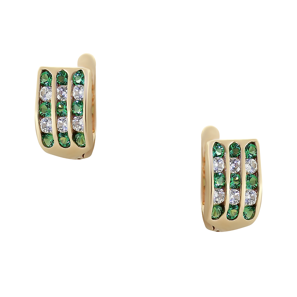 Серьги детские из золота РОСТЗОЛОТО 0904