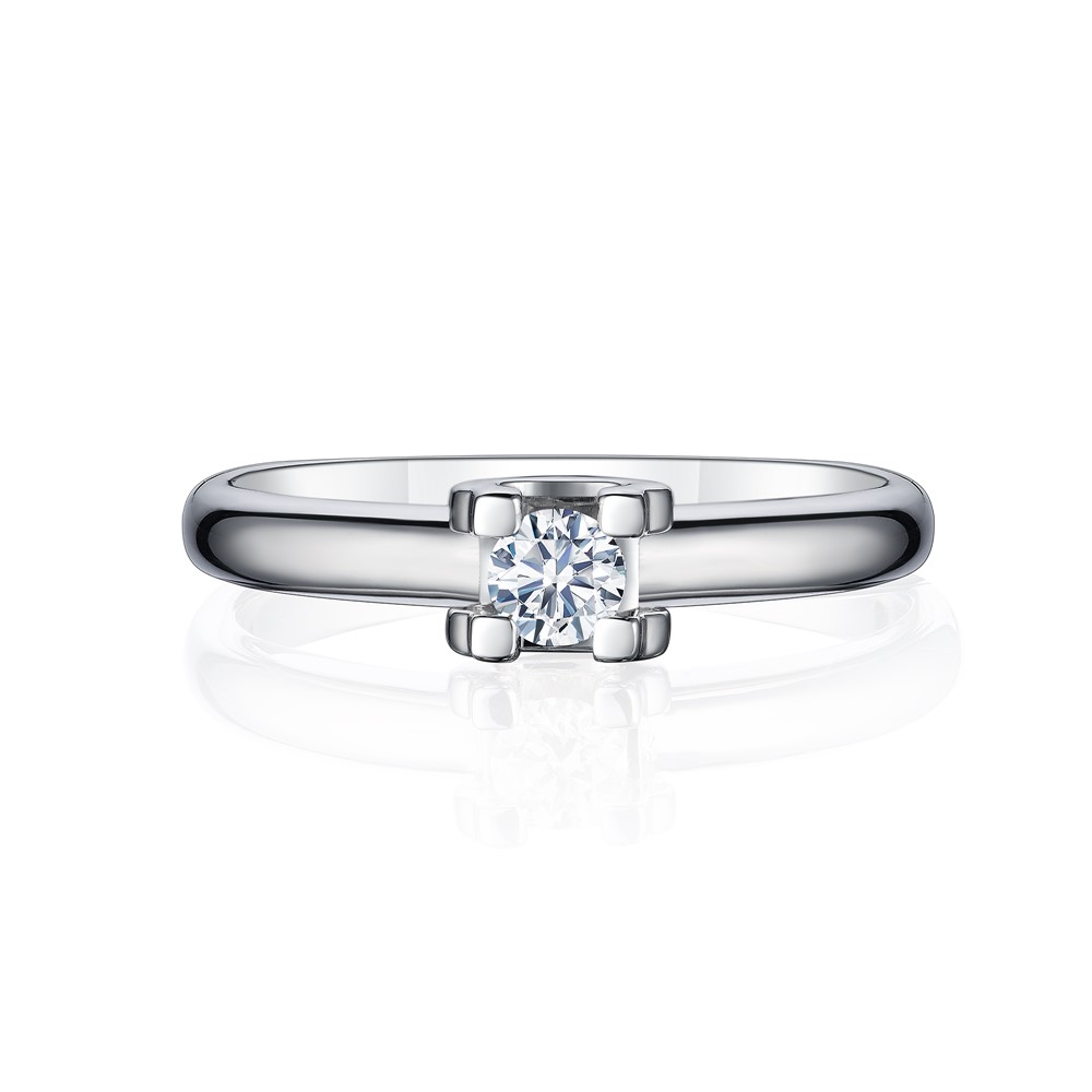 Кольцо помолвочное с бриллиантом МЭЮЗ 83103