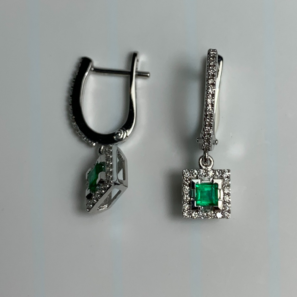 Серьги с бриллиантом 2199E-W11