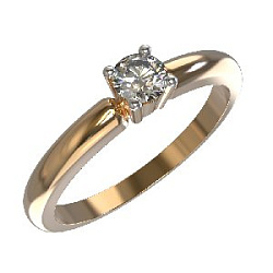 Кольцо помолвочное с бриллиантом АРИНА 1030661-11240