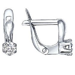 Серьги детские из серебра SOKOLOV 94020399
