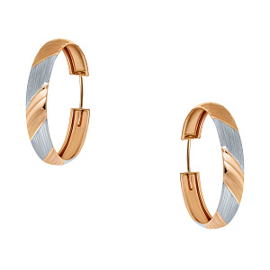 Серьги кольца из золота Магнат А 021038