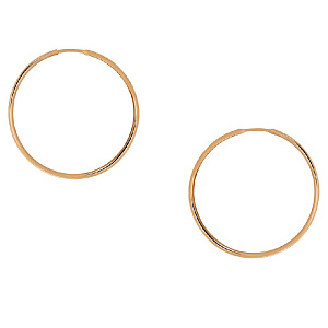 Серьги кольца из золота Золотник 21-005