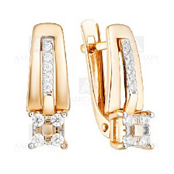 Серьги из золота кл3709а-01
