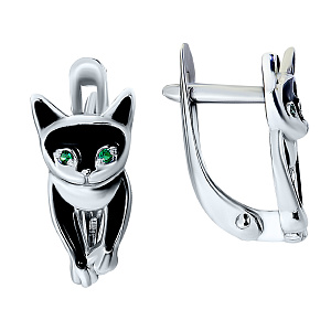 Серьги детские из серебра ЗОЛОТОЙ МЕРКУРИЙ 235518