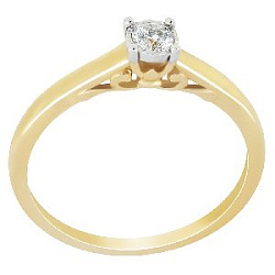 Кольцо помолвочное с бриллиантом Бриант RYI16850TMD