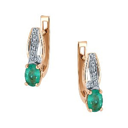 Серьги с бриллиантом Бриант ER3999E