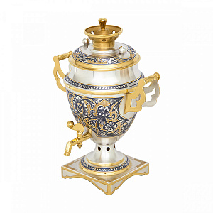 Самоварчик декоративный из серебра 60010001В06