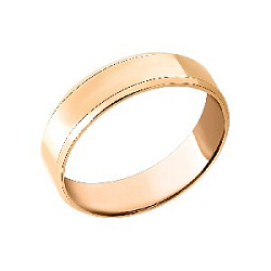 Кольцо обручальное из красного золота 7112116