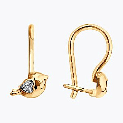 Серьги детские из золота SOKOLOV 0200988