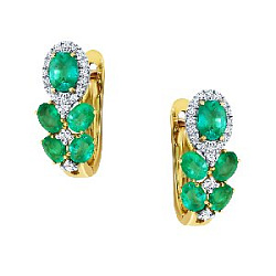 Серьги с бриллиантом SARGON E1067-2010