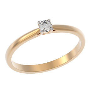 Кольцо помолвочное с бриллиантом АРИНА 1040381-11240