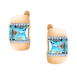 Серьги из золота RUSGOLDART 2110008 1 6 1