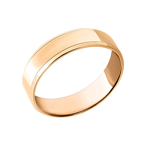 Кольцо обручальное из красного золота 7112116