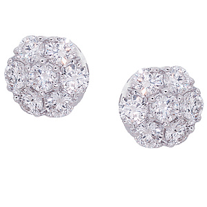 Серьги пуссеты с бриллиантом ГАЛЕРЕЯ ЭКСКЛЮЗИВА 4570196