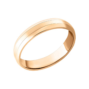 Кольцо обручальное из красного золота АДАМАС 1235542-А50-01